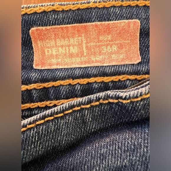 B Couture High Barnet Taper Fit Jeans Paint Splatter Mid Blue Stretchy Men Sz 36 - Picture 10 of 12